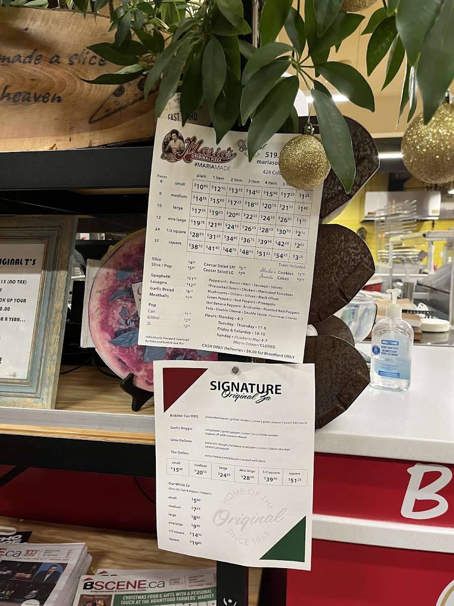 Menu Maria's Original Pizza-3